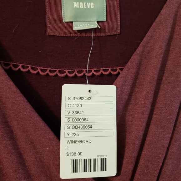 Maeve Galena Wine Midi Dress - Picture 4 of 6